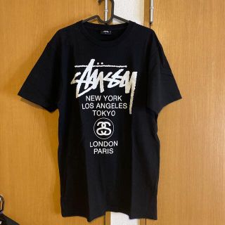 ステューシー(STUSSY)のstussy ロング半袖Tシャツ black(Tシャツ/カットソー(半袖/袖なし))