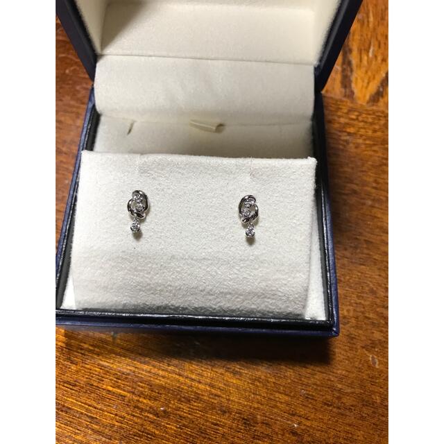 桜瑪瑙 ヴァンドーム ソリティア ダイヤモンド 0.12ct プラチナピアス