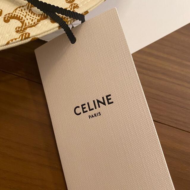 celine(セリーヌ)の【新品】新作★1点のみ CELINE セリーヌ バケットハット ロゴ M レディースの帽子(ハット)の商品写真