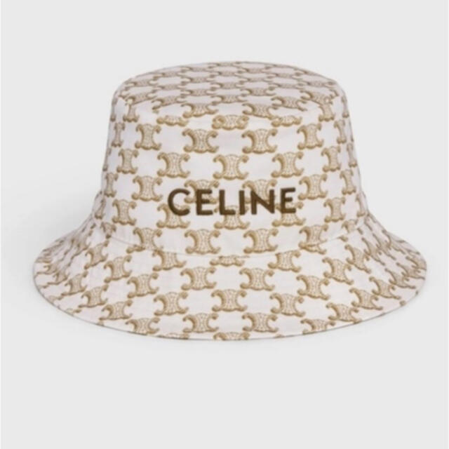 celine(セリーヌ)の【新品】新作★1点のみ CELINE セリーヌ バケットハット ロゴ M レディースの帽子(ハット)の商品写真