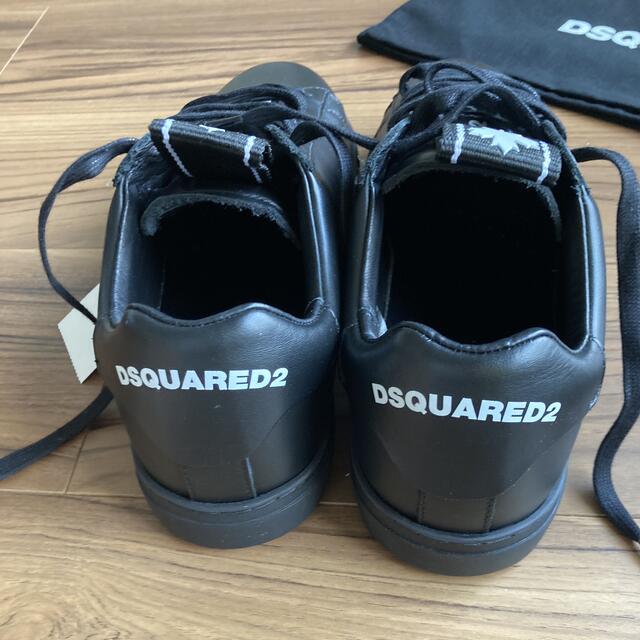 DSQUARED2(ディースクエアード)のDSQUARED2 スニーカー　メンズ　黒　本革　レザー　本革 メンズの靴/シューズ(スニーカー)の商品写真