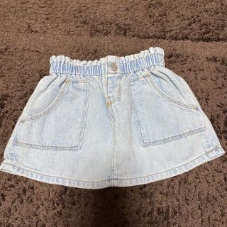 ザラキッズ(ZARA KIDS)の【値下げ】ZARA デニムスカート12-18m【86cm】(スカート)