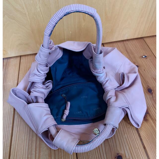 LOEWE(ロエベ) ハンドバッグ ナッパレザー ラムレザー ピンク TN009