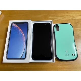 アイフォーン(iPhone)のiPhone XR Blue 64GB SIMロック解除済み(スマートフォン本体)