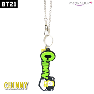 ボウダンショウネンダン(防弾少年団(BTS))のBT21 ラバーチャーム　キーチェーン　ストラップ　CHIMMY(キーホルダー)