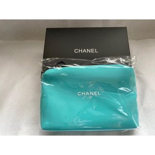 シャネル(CHANEL)の【CHANEL】シャネル ノベルティポーチ ミントグリーン 【新品未使用】(ポーチ)