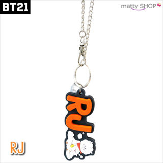 ボウダンショウネンダン(防弾少年団(BTS))のBT21 ラバーチャーム　キーチェーン　ストラップ　RJ(キーホルダー)