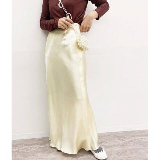 エディットフォールル(EDIT.FOR LULU)のsilk satin skirt(ロングスカート)