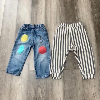 マーキーズ(MARKEY'S)のマーキーズ　デニムパンツ100 ＆サルエル ソウガラ パンツ95 セット(パンツ/スパッツ)