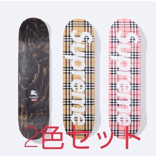 シュプリーム(Supreme)のSupreme Burberry Skateboard Deck Set(スケートボード)