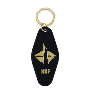 ハフ(HUF)のHUF ハフ キーホルダーブラック最安値‼️送料込み‼️(キーホルダー)