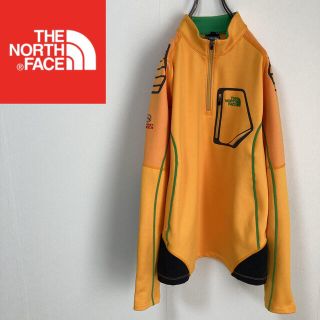 ザノースフェイス(THE NORTH FACE)のノースフェイス ストレッチウェア ハーフジップ サミットシリーズ イエロー L(ブルゾン)