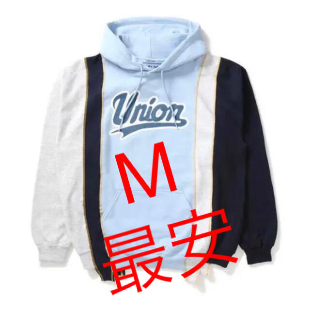 Needles(ニードルス)のUNION NEEDLES REBUILD CUT HOODIE Blue M メンズのトップス(パーカー)の商品写真