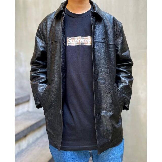 Supreme Faux Croc Car Coat 22ss - coastalcareeracademy.com