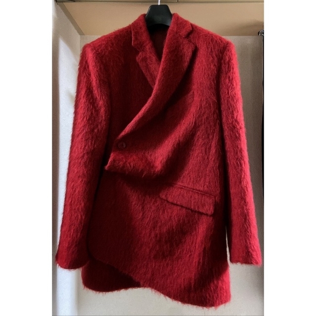 Martine rose Red Brushed Wrap Coat