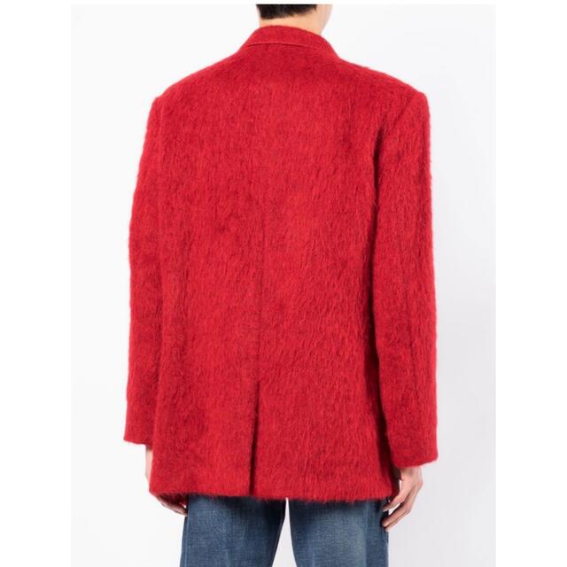 Martine rose Red Brushed Wrap Coat