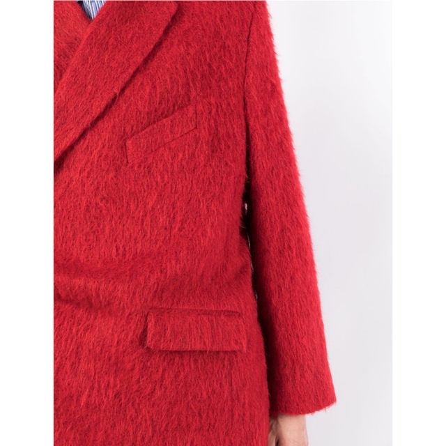 Martine rose Red Brushed Wrap Coat