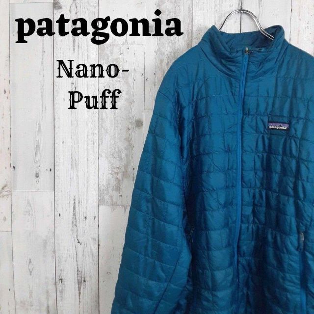 パタゴニアpatagoniaナノパフ90s中綿ジャケット青ブルー