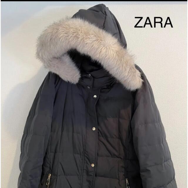 ZARA(ザラ)のZARA ダウンジャケット ロングコート Lサイズ レディースのジャケット/アウター(ダウンジャケット)の商品写真