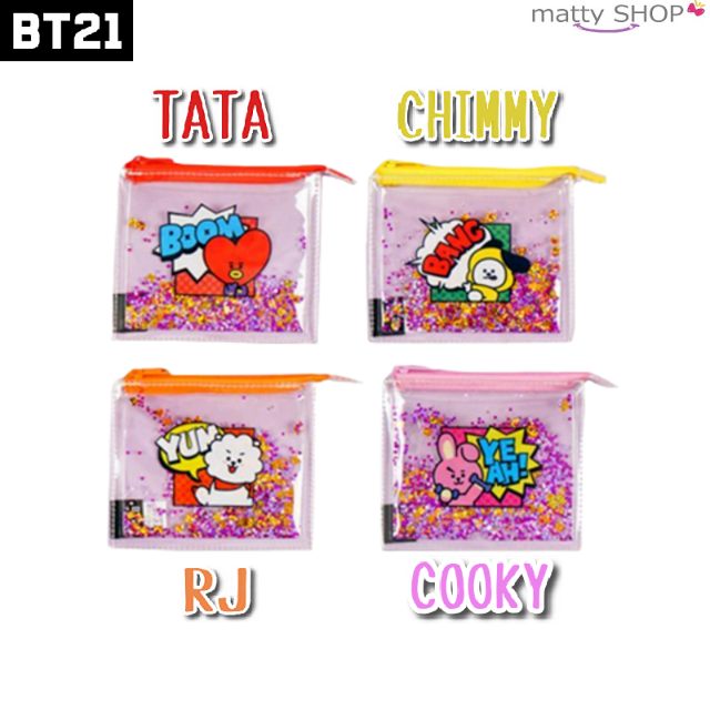 防弾少年団(BTS)(ボウダンショウネンダン)のBT21スパンコールミニポーチ 　COOKY エンタメ/ホビーのアニメグッズ(その他)の商品写真