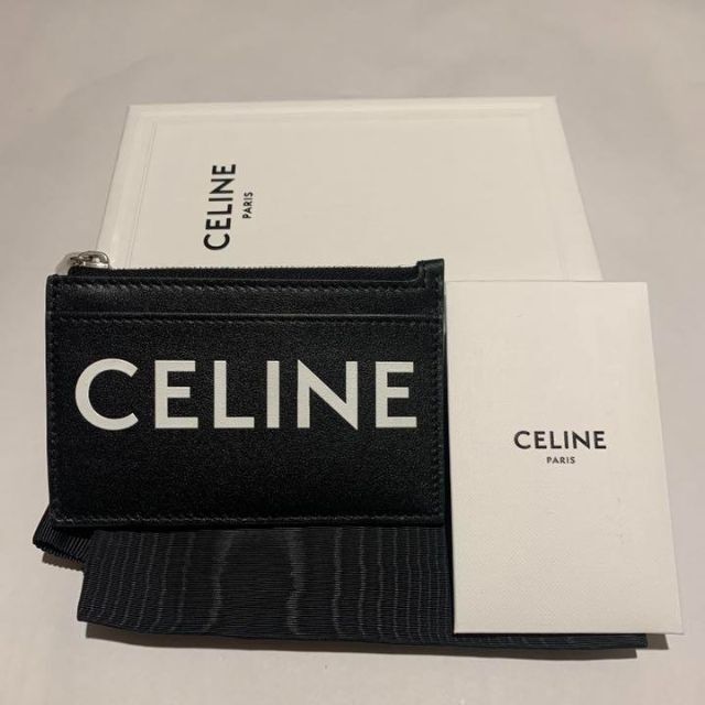 celine(セリーヌ)のCELINEプリント ジップカードホルダー スムースカーフスキン メンズのファッション小物(名刺入れ/定期入れ)の商品写真