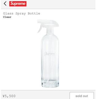 シュプリーム(Supreme)のシュプリーム　Glass Spray Bottle スプレーボトル　クリア(容器)