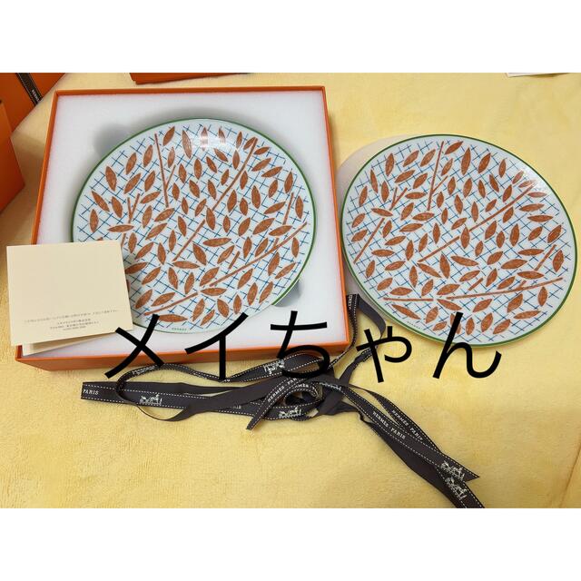 新品未使用】エルメス ウォークインザガーデン プレート 2枚入り | www