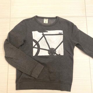 アバクロンビーアンドフィッチ(Abercrombie&Fitch)のアバクロ キッズ　スウェット サイズ M　グレー(Tシャツ/カットソー)