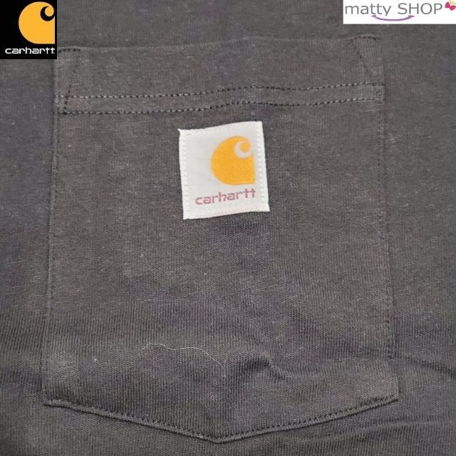 carhartt(カーハート)の1 carhartt 半袖 Tシャツ ブラック メンズ  L 新品 メンズのトップス(Tシャツ/カットソー(半袖/袖なし))の商品写真