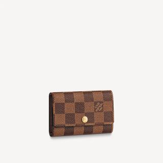 ルイヴィトン(LOUIS VUITTON)のルイヴィトン ダミエ キーケース　美品　イニシャルあり(キーケース)