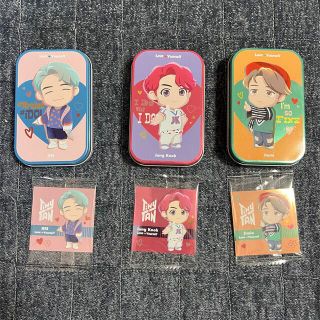 ボウダンショウネンダン(防弾少年団(BTS))のBTS TinyTAN キャンディ缶&ステッカー(アイドルグッズ)