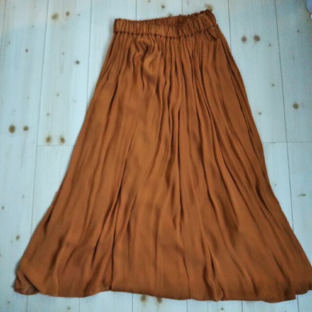 ロングスカート　オレンジ色　Mサイズ - 8