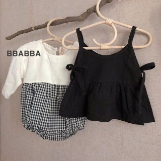 美品　ロンパース　韓国子供服　90(ロンパース)