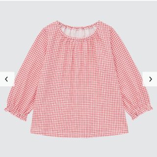 ユニクロ(UNIQLO)のユニクロ　ベビー向け　エアリズム　コットンクルーT（長袖）８０サイズ(シャツ/カットソー)