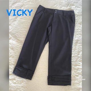 ビッキー(VICKY)の処分前最終sale✦︎VICKY✦︎クロップドパンツ❤︎ブラック(クロップドパンツ)