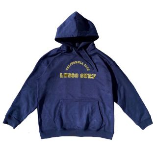 スタンダードカリフォルニア(STANDARD CALIFORNIA)の春コーデ☆LUSSO SURF 刺繍ロゴパーカー　ネイビー　Lサイズ☆RVCA(パーカー)