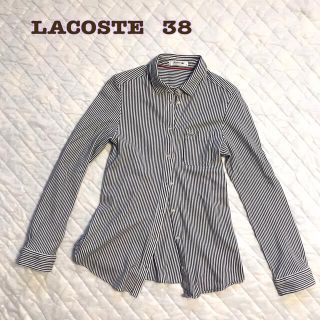 ラコステ(LACOSTE)のLACOSTE ラコステ シャツ ブラウス ストライプ レディース 38(シャツ/ブラウス(長袖/七分))