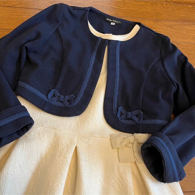 BeBe(ベベ)のBeBe ボレロ ジャケット 入学式 130 キッズ/ベビー/マタニティのキッズ服女の子用(90cm~)(ドレス/フォーマル)の商品写真