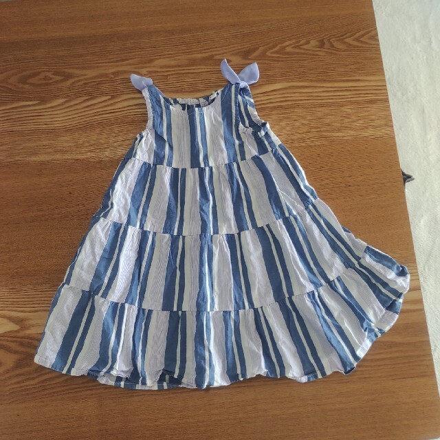 3can4on(サンカンシオン)のブルーワンピース キッズ/ベビー/マタニティのキッズ服女の子用(90cm~)(ワンピース)の商品写真