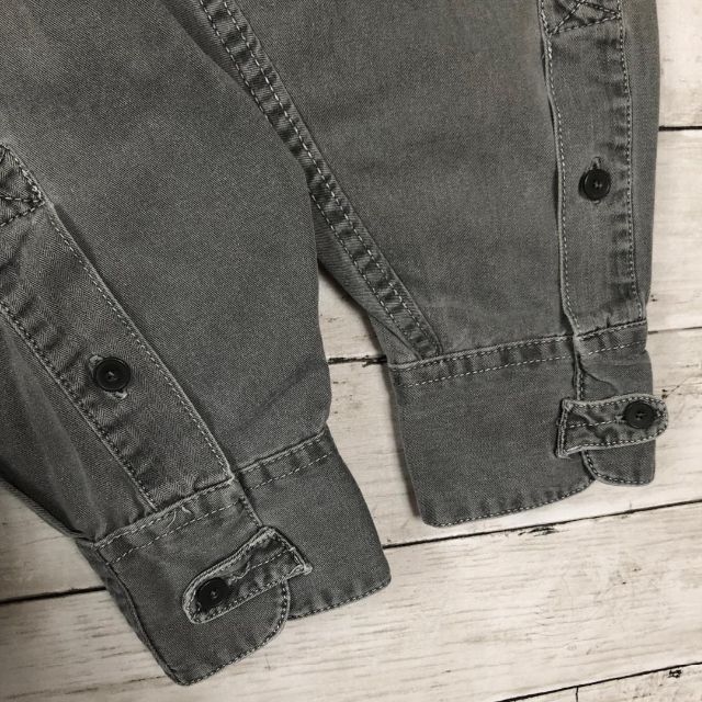 Levi's(リーバイス)のa94 希少 リーバイス ワークシャツ ブラックデニム 長袖 ダブルポケット メンズのトップス(シャツ)の商品写真