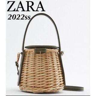 ザラ(ZARA)の【完売/入手困難】ZARA ラタンバスケットバッグ　かごバッグ　ショルダー(かごバッグ/ストローバッグ)