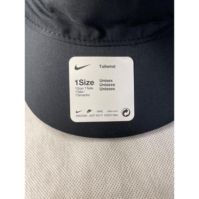 【新品タグ付き】ナイキ ランニングキャップ テイルウィンド　ブラック メンズの帽子(キャップ)の商品写真