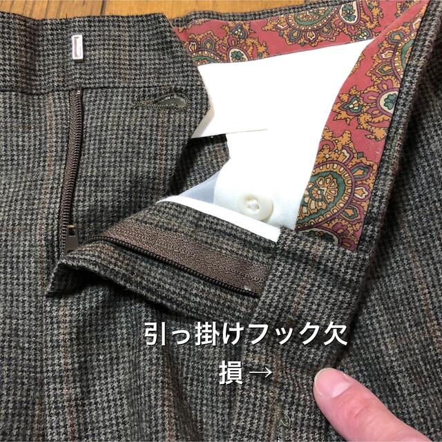 Ralph Lauren(ラルフローレン)の大きめW88-股下72cm ！LRLローレンラルフローレン 古着2タックウール メンズのパンツ(スラックス)の商品写真