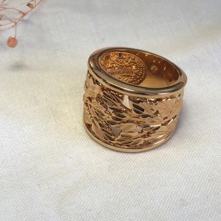 vintage 925 pink-gold wide band ring(リング(指輪))