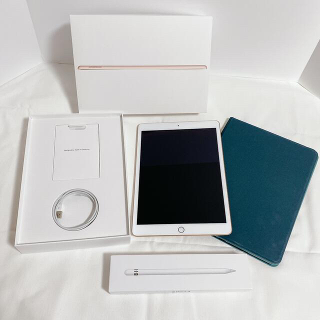 AppleiPad画面サイズ【お値下げ】第7世代iPad・Apple Pencil・カバーケース
