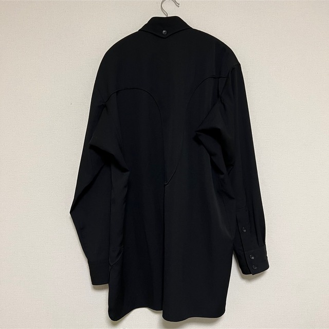 Yohji Yamamoto(ヨウジヤマモト)のYohji Yamamoto POURHOMME ギャバジンミリタリーシャツ メンズのトップス(シャツ)の商品写真