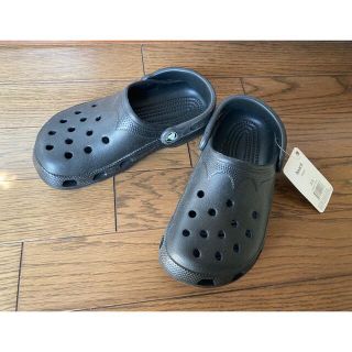 クロックス(crocs)のクロックス　ブラック　XS 新品(サンダル)