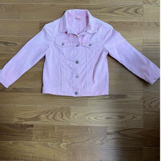 ザラキッズ(ZARA KIDS)の最終お値下げ！ZARA    ダメージGジャン   ピンク  女児(ジャケット/上着)