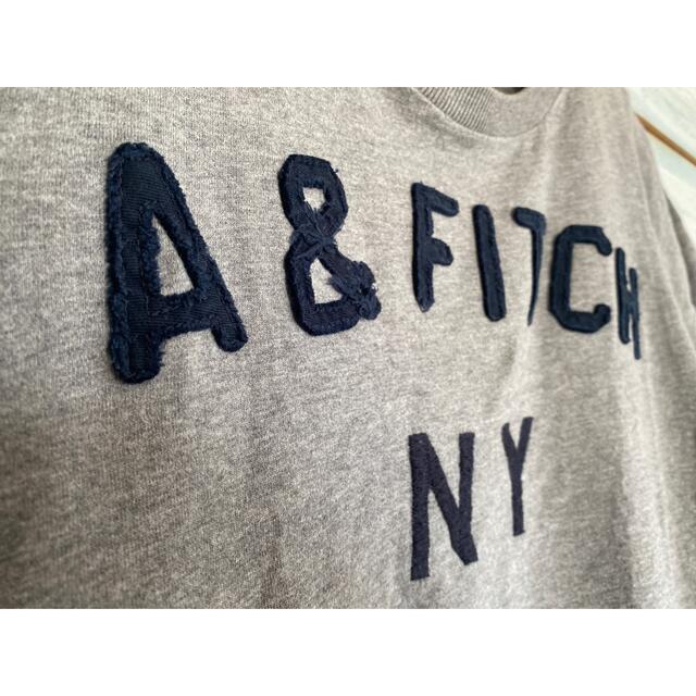 Abercrombie&Fitch(アバクロンビーアンドフィッチ)のAbercrombie & Fitch Tシャツ グレー ビッグロゴ Ꮇ メンズのトップス(Tシャツ/カットソー(半袖/袖なし))の商品写真