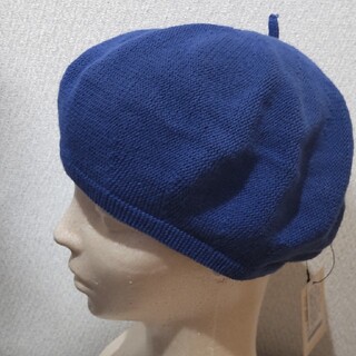 grace ブルー　ベレー帽(ハンチング/ベレー帽)